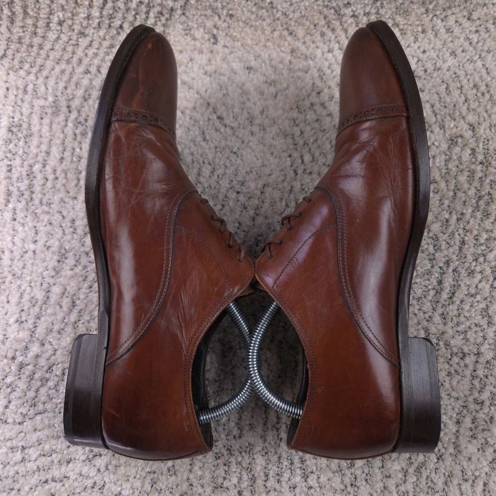 To Boot New York Shoes Mens Size 9 *NEW‎ SOLES* Cap Toe Dress Lace Up Leather - Picture 4 of 15